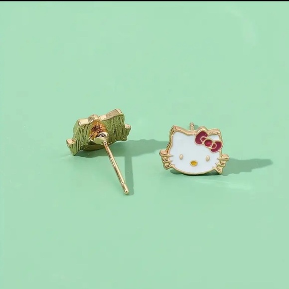 Hello Kitty Inspired Novelty Earrings - Picture 3 of 5